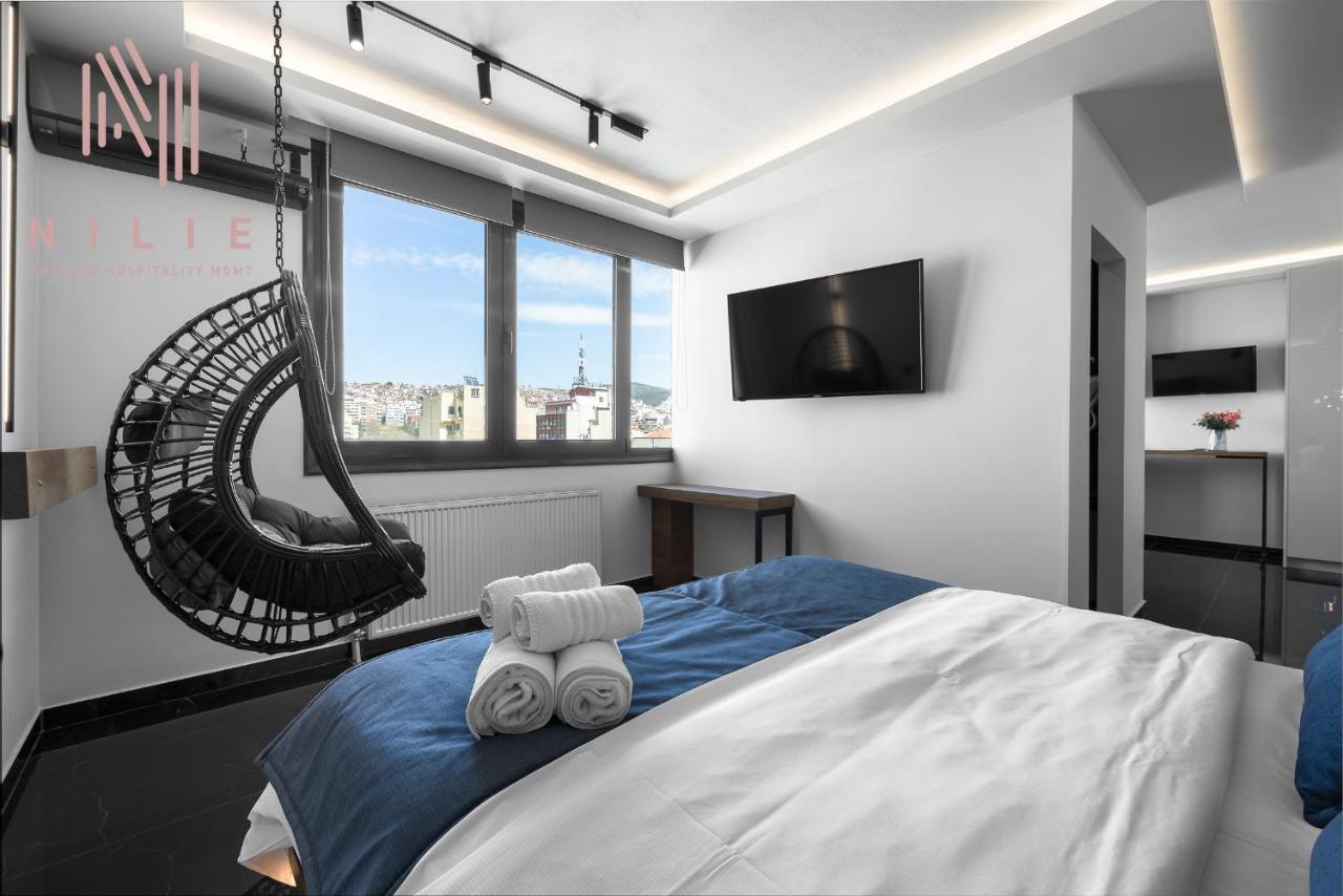 Ferienwohnung Calliope Penthouse, Nilie Hospitality Mgmt Thessaloniki Exterior foto
