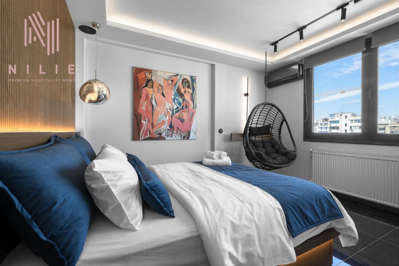 Ferienwohnung Calliope Penthouse, Nilie Hospitality Mgmt Thessaloniki Exterior foto